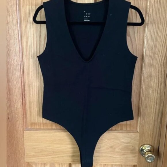 Women's Tank Bodysuit - A New Day Black Small - Picture 1 of 1